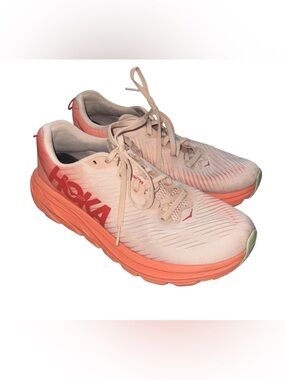 HOKA One One Rincon 3 Women’s 9B Pink Coral Lightweight Running Shoes
